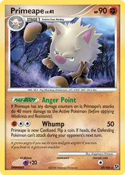 Primeape - Great Encounters - #27 - Pokemon TCG card