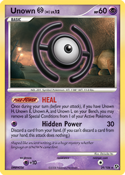 Unown [H] - Great Encounters - #29 - Pokemon TCG card