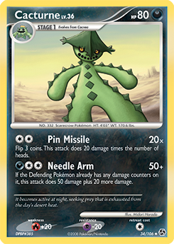 Cacturne - Great Encounters - #34 - Pokemon TCG card
