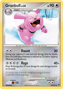 Granbull - Great Encounters - #39 - Pokemon TCG card