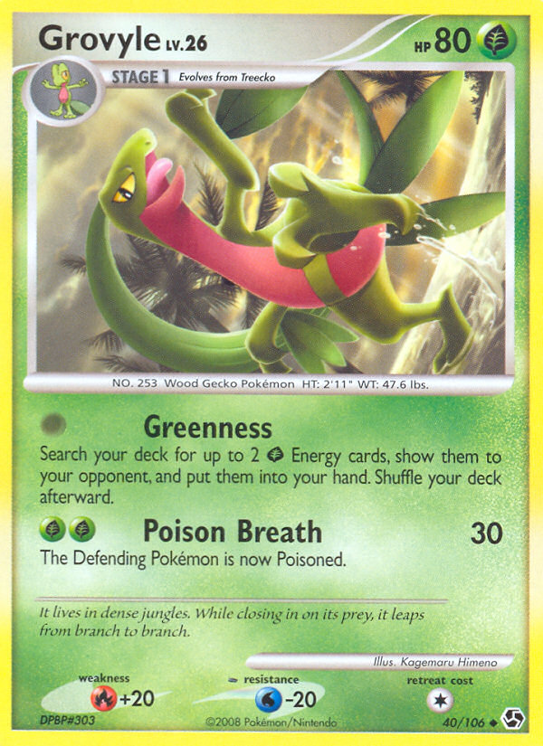 Grovyle - Great Encounters - #40 - Pokemon TCG card