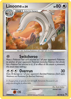 Linoone - Great Encounters - #43 - Pokemon TCG card