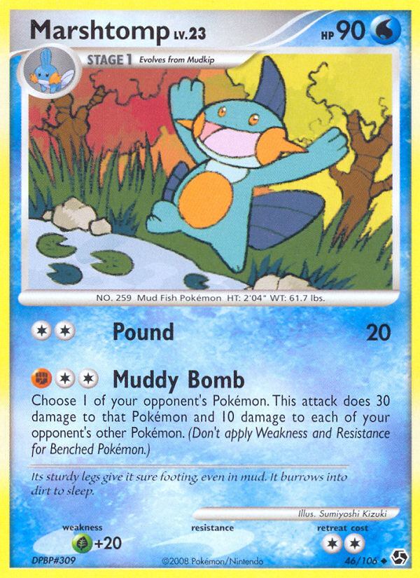 Marshtomp - Great Encounters - #46 - Pokemon TCG card