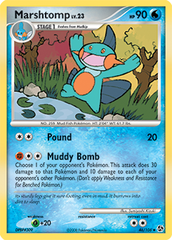 Marshtomp #46 Marshtomp - Great Encounters - #46 - Pokemon TCG card