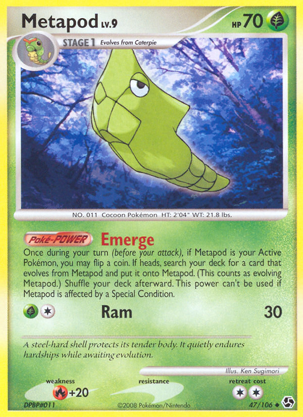 Metapod - Great Encounters - #47 - Pokemon TCG card