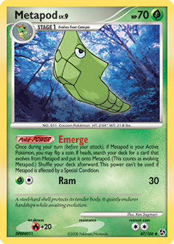 Metapod #47 Metapod - Great Encounters - #47 - Pokemon TCG card