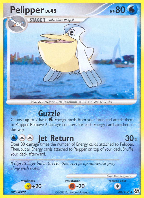 Pelipper - Great Encounters - #48 - Pokemon TCG card