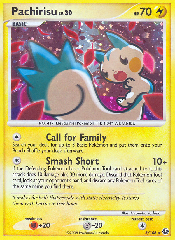 Pachirisu - Great Encounters - #5 - Pokemon TCG card