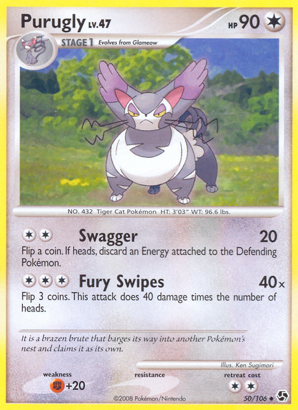 Purugly - Great Encounters - #50 - Pokemon TCG card
