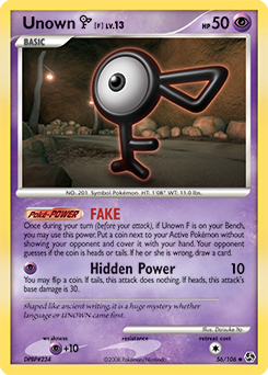 Unown [F] - Great Encounters - #56 - Pokemon TCG card