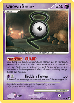 Unown [G] - Great Encounters - #57 - Pokemon TCG card