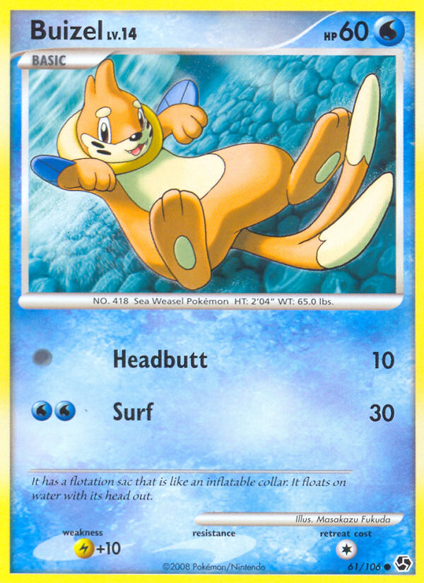 Buizel - Great Encounters - #61 - Pokemon TCG card