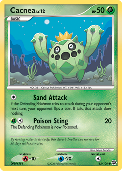 Cacnea - Great Encounters - #62 - Pokemon TCG card