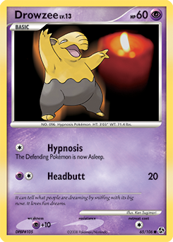 Drowzee #65 Drowzee - Great Encounters - #65 - Pokemon TCG card
