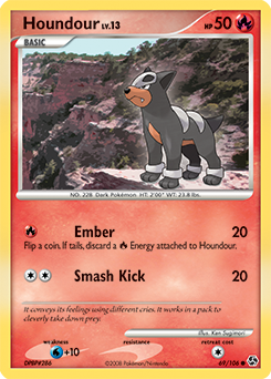 Houndour #69 Houndour - Great Encounters - #69 - Pokemon TCG card