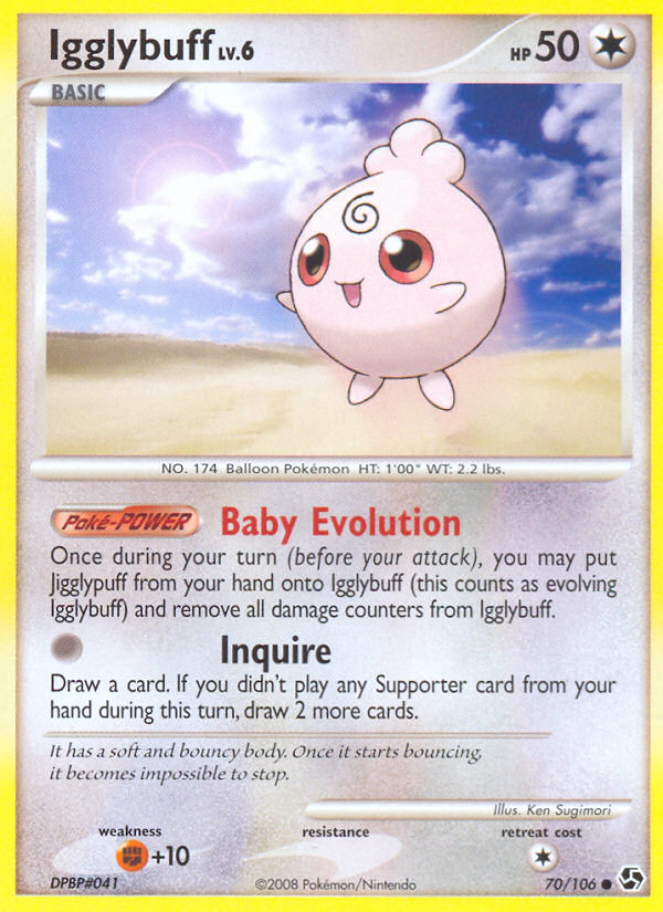 Igglybuff - Great Encounters - #70 - Pokemon TCG card