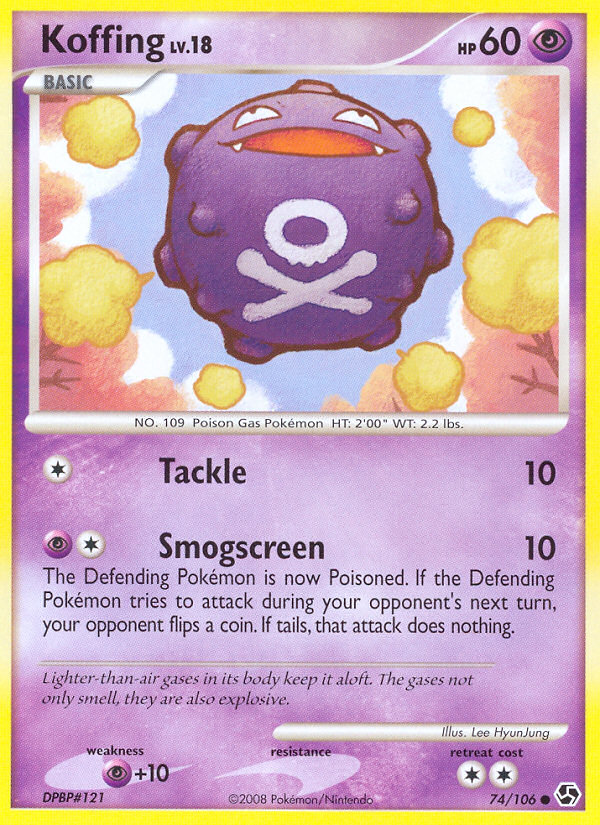Koffing - Great Encounters - #74 - Pokemon TCG card