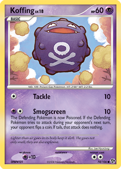 Koffing #74 Koffing - Great Encounters - #74 - Pokemon TCG card