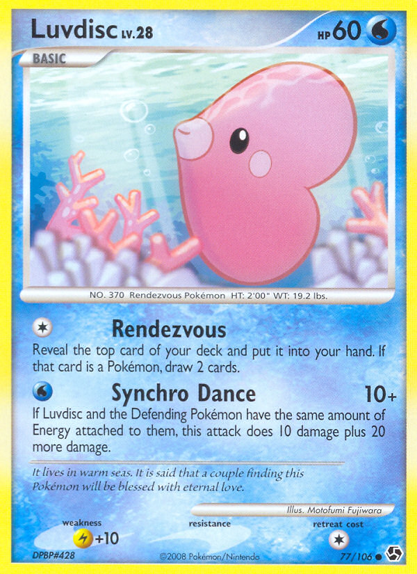 Luvdisc - Great Encounters - #77 - Pokemon TCG card