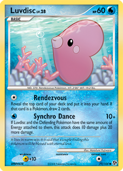 Luvdisc - Great Encounters - #77 - Pokemon TCG card