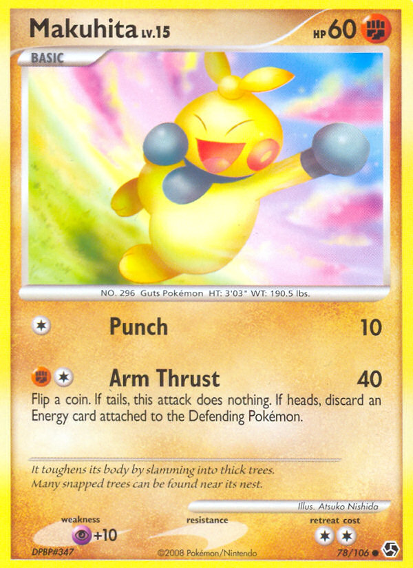 Makuhita - Great Encounters - #78 - Pokemon TCG card