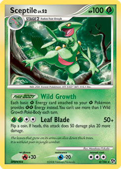 Sceptile - Great Encounters - #8 - Pokemon TCG card