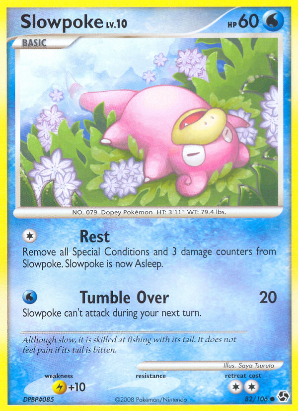 Slowpoke - Great Encounters - #82 - Pokemon TCG card
