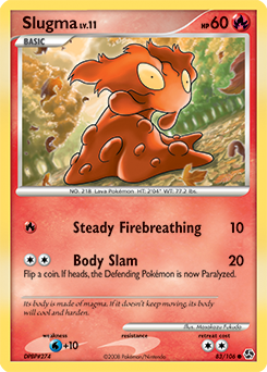 Slugma - Great Encounters - #83 - Pokemon TCG card
