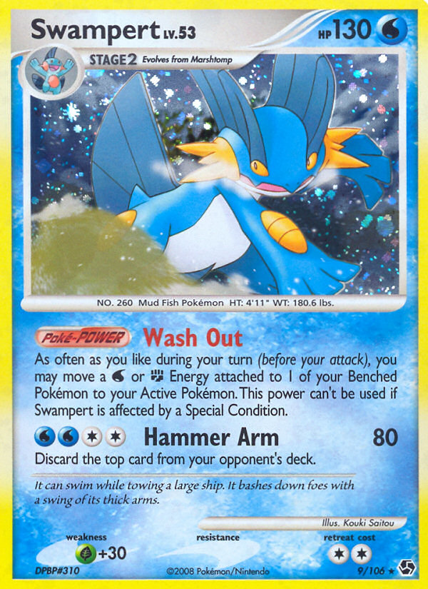 Swampert - Great Encounters - #9 - Pokemon TCG card