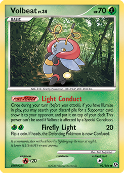 Volbeat #92 Volbeat - Great Encounters - #92 - Pokemon TCG card