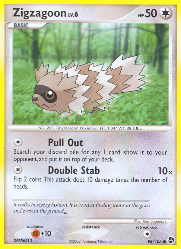 Zigzagoon - Great Encounters - #96 - Pokemon TCG card