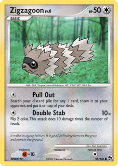 Zigzagoon #96 Zigzagoon - Great Encounters - #96 - Pokemon TCG card