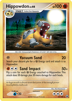 Hippowdon #21 Hippowdon - Majestic Dawn - #21 - Pokemon TCG card