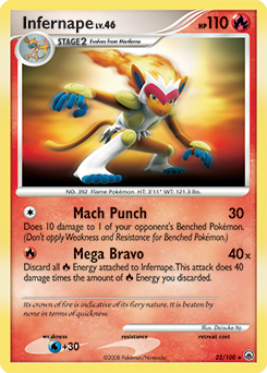 Infernape #22 Infernape - Majestic Dawn - #22 - Pokemon TCG card