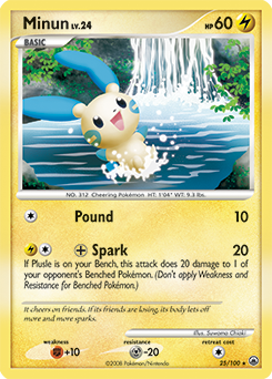 Minun #25 Minun - Majestic Dawn - #25 - Pokemon TCG card