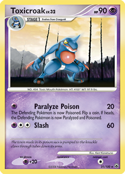 Toxicroak #31 Toxicroak - Majestic Dawn - #31 - Pokemon TCG card