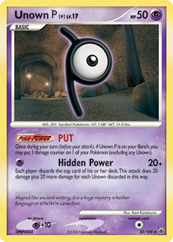 Unown [P] - Majestic Dawn - #33 - Pokemon TCG card