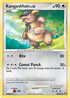 Kangaskhan #38 Kangaskhan - Majestic Dawn - #38 - Pokemon TCG card