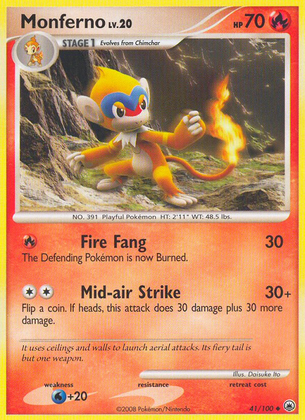Monferno - Majestic Dawn - #41 - Pokemon TCG card