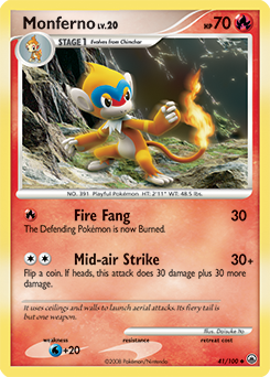 Monferno #41 Monferno - Majestic Dawn - #41 - Pokemon TCG card