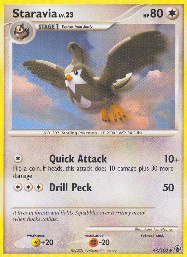 Staravia - Majestic Dawn - #47 - Pokemon TCG card