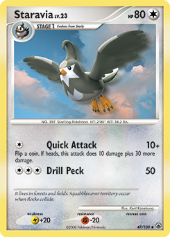 Staravia - Majestic Dawn - #47 - Pokemon TCG card