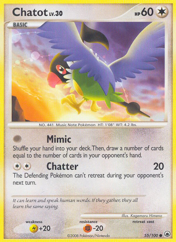 Chatot - Majestic Dawn - #55 - Pokemon TCG card