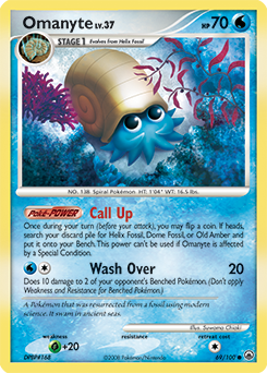 Omanyte #69 Omanyte - Majestic Dawn - #69 - Pokemon TCG card