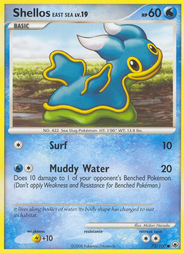 Shellos East Sea - Majestic Dawn - #73 - Pokemon TCG card