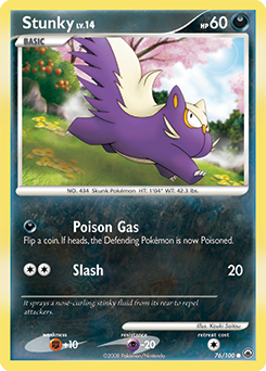 Stunky #76 Stunky - Majestic Dawn - #76 - Pokemon TCG card