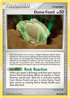 Dome Fossil - Majestic Dawn - #89 - Pokemon TCG card