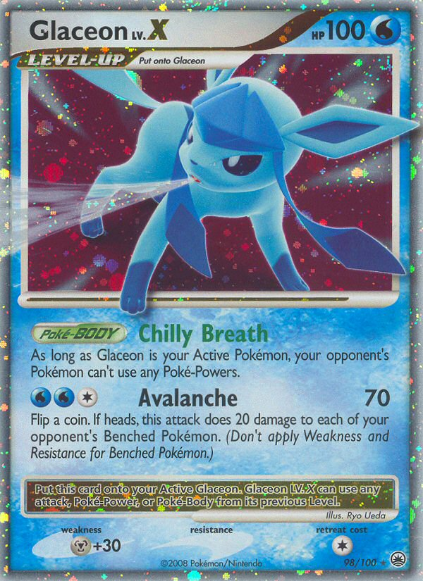 Glaceon LV.X - Majestic Dawn - #98 - Pokemon TCG card
