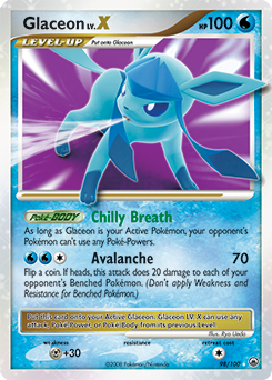 Glaceon LV.X #98 Glaceon LV.X - Majestic Dawn - #98 - Pokemon TCG card