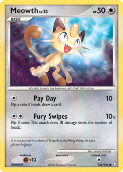 Meowth #106 Meowth - Legends Awakened - #106 - Pokemon TCG card